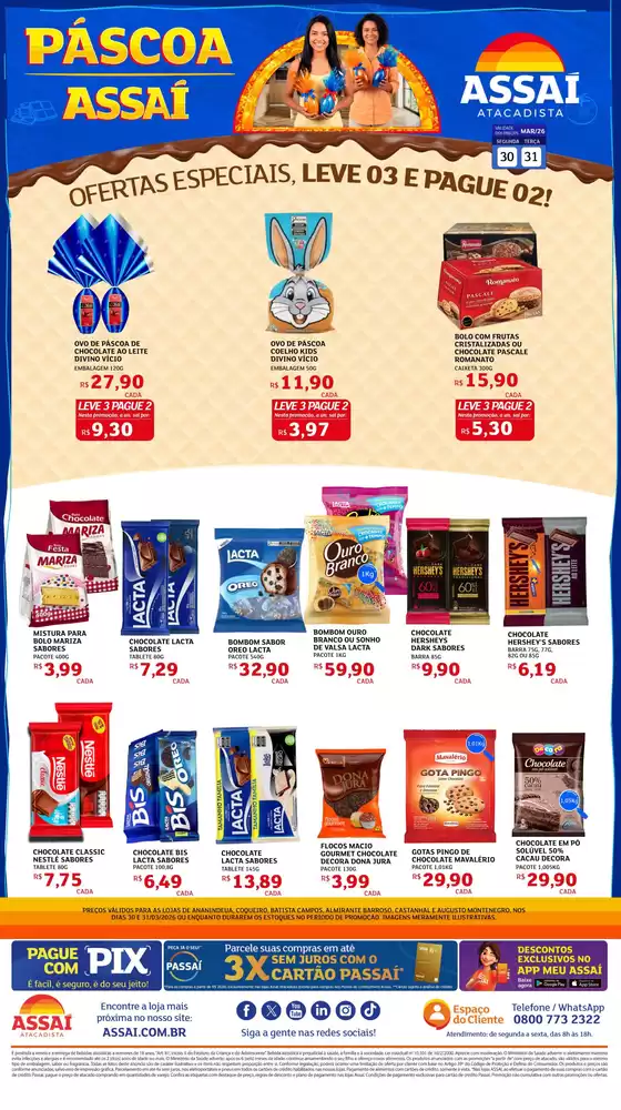 Catálogo Assaí Atacadista em Guarulhos | Encarte Assaí Atacadista 44797-63 | 2026-03-30T00:00:00.000Z - 2026-03-31T00:00:00.000Z