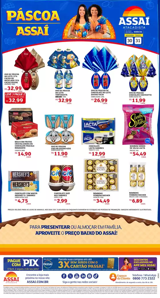 Catálogo Assaí Atacadista em Guarulhos | Encarte Assaí Atacadista 45341-74 | 2026-03-30T00:00:00.000Z - 2026-03-31T00:00:00.000Z
