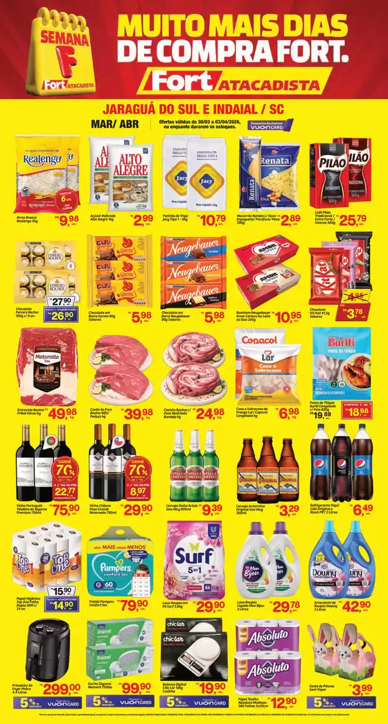 Catálogo Fort Atacadista em Barueri | SC FORT Semana F SEMANAL 30 a 03 MAR ABR 26 Jaragua Indaial | 2026-03-30T00:00:00.000Z - 2026-04-03T00:00:00.000Z