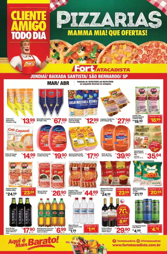 Catálogo Fort Atacadista em Barueri | SP Fort Food Service Pizzaria 30 MAR a 05 ABR 26 | 2026-03-30T00:00:00.000Z - 2026-04-05T00:00:00.000Z