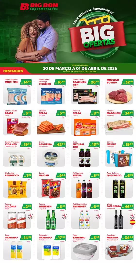 Catálogo Big Bom Supermercados em São Caetano do Sul | Big Ofertas | 2026-03-30T00:00:00.000Z - 2026-04-01T00:00:00.000Z