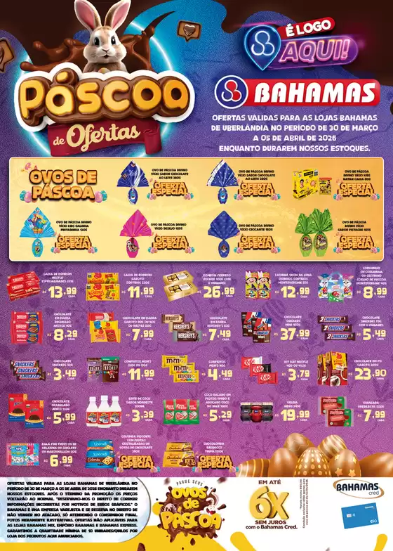 Catálogo Bahamas Supermercados em Arealva | Páscoa de Ofertas | 2026-03-31T00:00:00.000Z - 2026-04-05T00:00:00.000Z