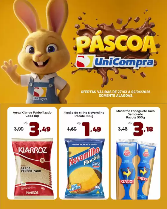 Catálogo Unicompra em Aracaju | Páscoa | 2026-03-31T00:00:00.000Z - 2026-04-02T00:00:00.000Z