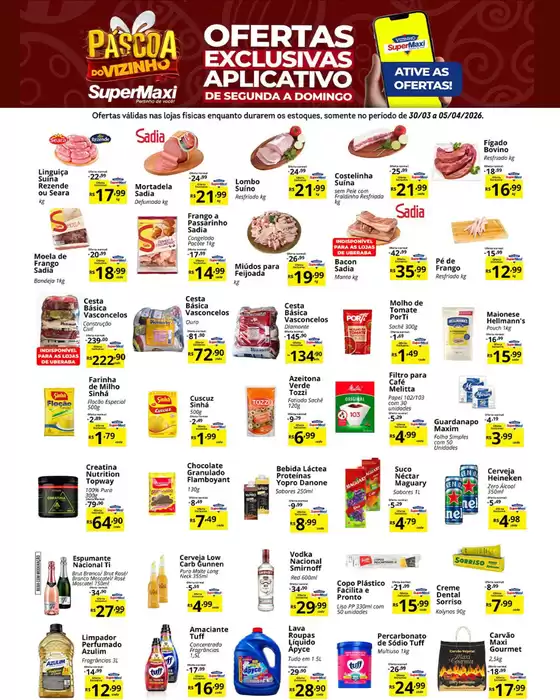 Catálogo SuperMaxi em Aracaju | Páscoa Do Vizinho | 2026-03-31T00:00:00.000Z - 2026-04-05T00:00:00.000Z
