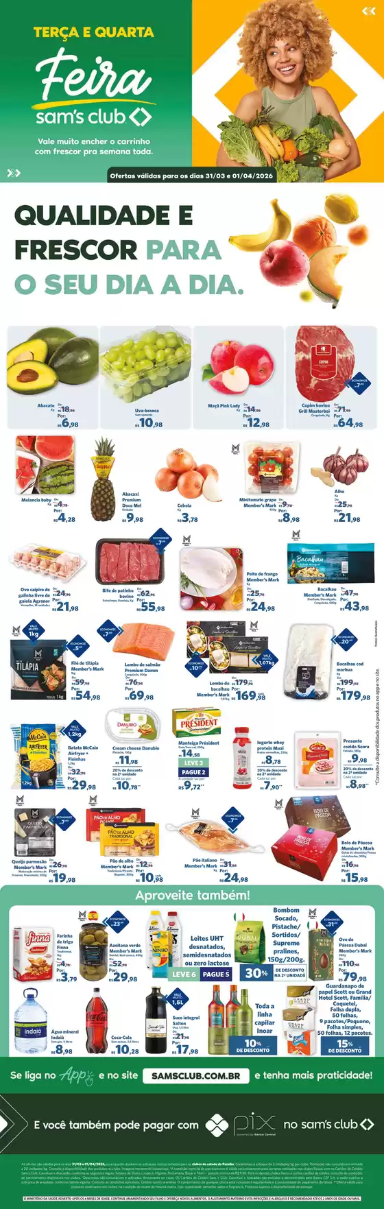 Catálogo Sam's Club em Taboão da Serra | Pechinchas e ofertas atuais | 2026-03-31T00:00:00.000Z - 2026-04-01T00:00:00.000Z