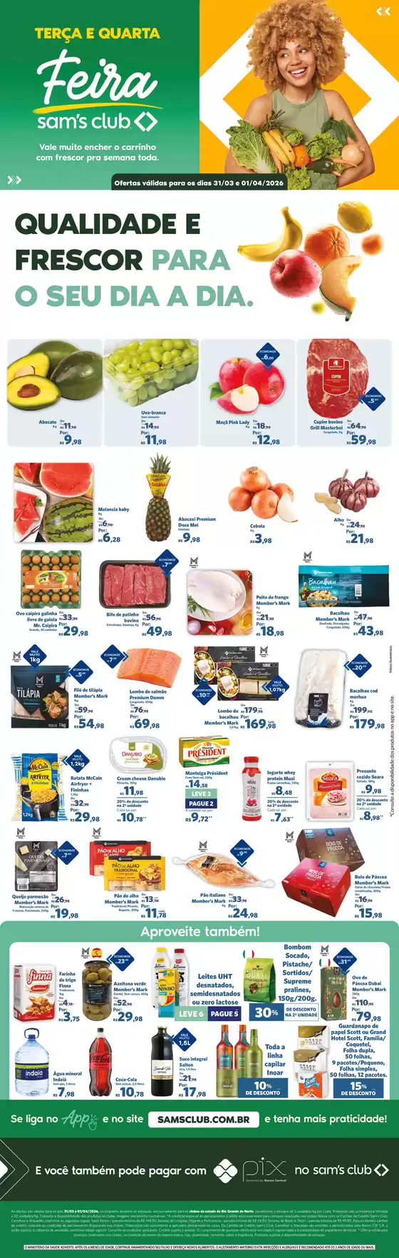 Catálogo Sam's Club em Taboão da Serra | Ofertas e promoções atuais | 2026-03-31T00:00:00.000Z - 2026-04-01T00:00:00.000Z