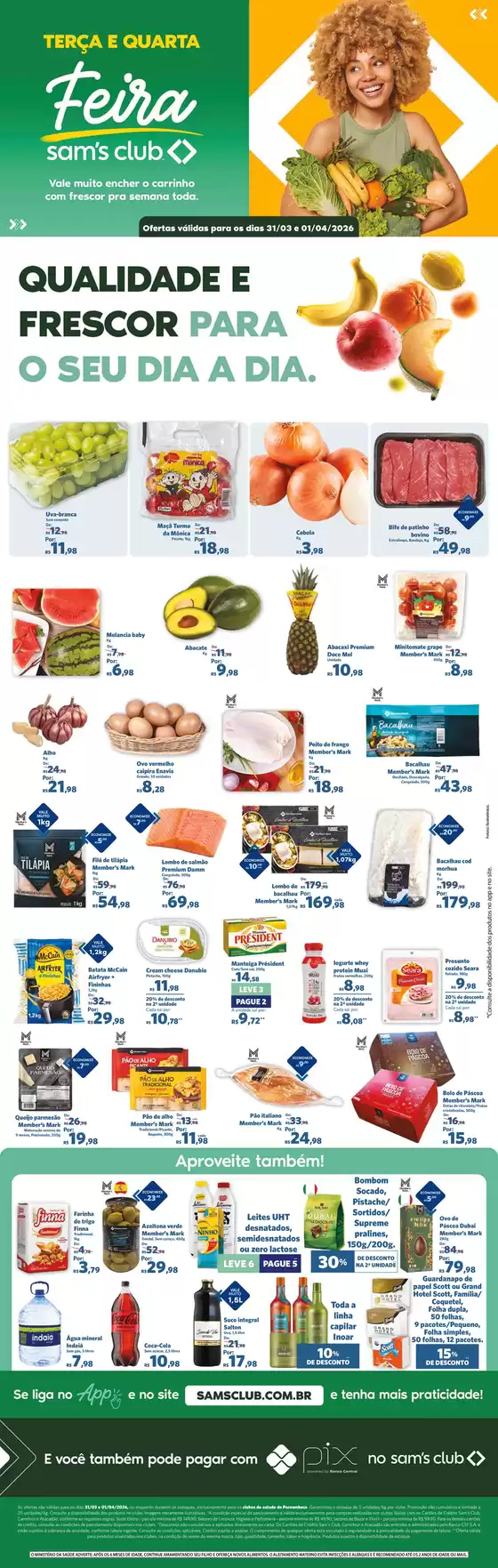 Catálogo Sam's Club em Taboão da Serra | Melhores ofertas para compradores econômicos | 2026-03-31T00:00:00.000Z - 2026-04-01T00:00:00.000Z