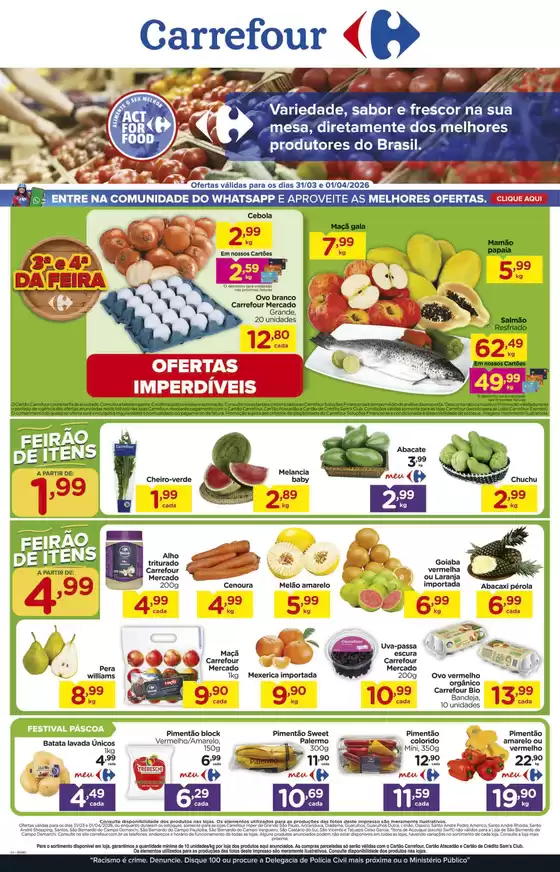 Catálogo Carrefour em Fortaleza | Ofertas e promoções atuais | 2026-03-31T00:00:00.000Z - 2026-04-01T00:00:00.000Z