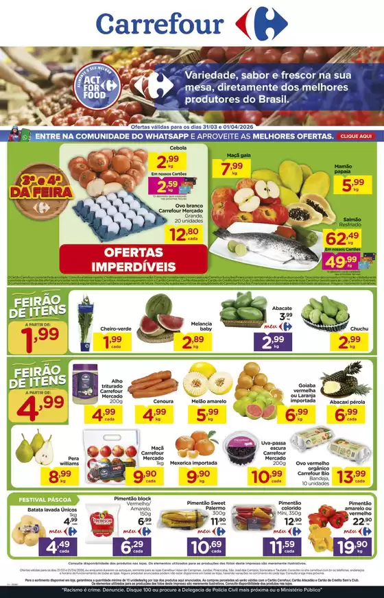 Catálogo Carrefour em Fortaleza | Ofertas para caçadores de pechinchas | 2026-03-31T00:00:00.000Z - 2026-04-01T00:00:00.000Z