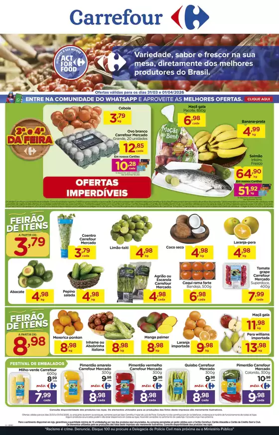 Catálogo Carrefour em Fortaleza | Melhores ofertas para compradores econômicos | 2026-03-31T00:00:00.000Z - 2026-04-01T00:00:00.000Z