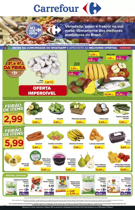Catálogo Carrefour em Fortaleza | Ampla seleção de ofertas | 2026-03-31T00:00:00.000Z - 2026-04-01T00:00:00.000Z