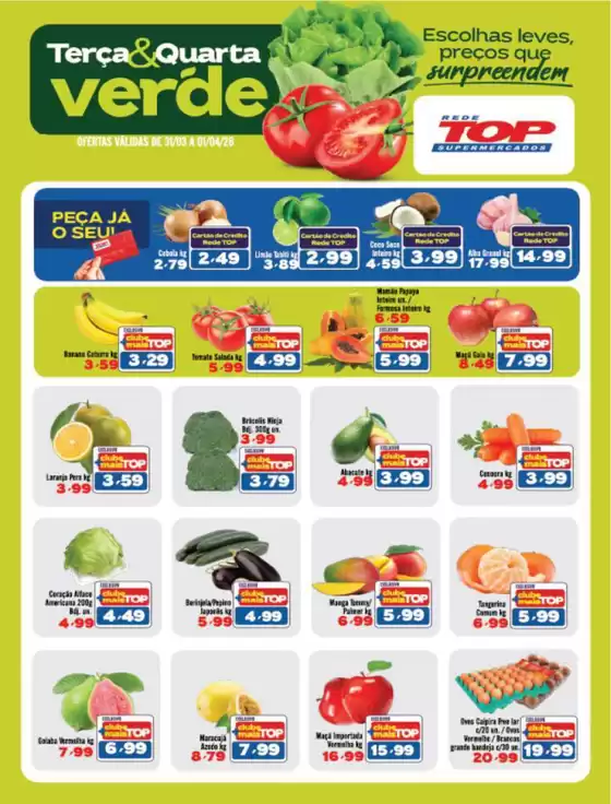 Catálogo Rede Top em Arapongas | Ofertas especiais atraentes para todos | 2026-03-31T00:00:00.000Z - 2026-04-01T00:00:00.000Z