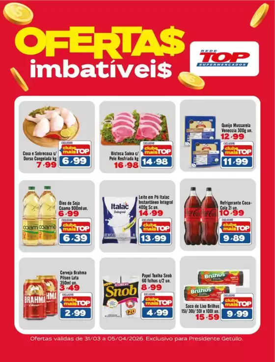 Catálogo Rede Top em Arapongas | Melhores ofertas para compradores econômicos | 2026-03-31T00:00:00.000Z - 2026-04-05T00:00:00.000Z