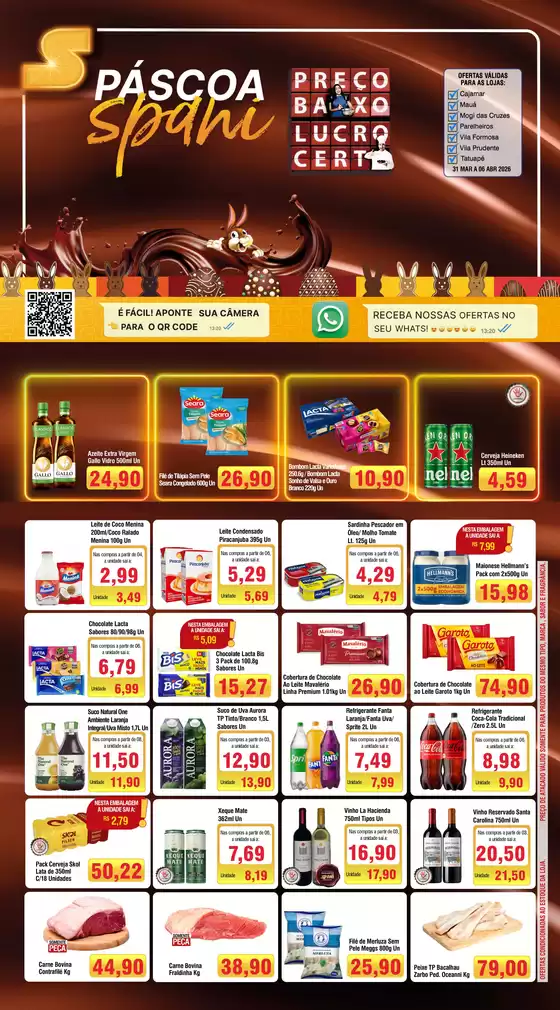 Catálogo Spani Atacadista em Arapongas | Jornal de Ofertas Pascoa GDE 31 03 a 06 04 | 2026-03-31T00:00:00.000Z - 2026-04-06T00:00:00.000Z