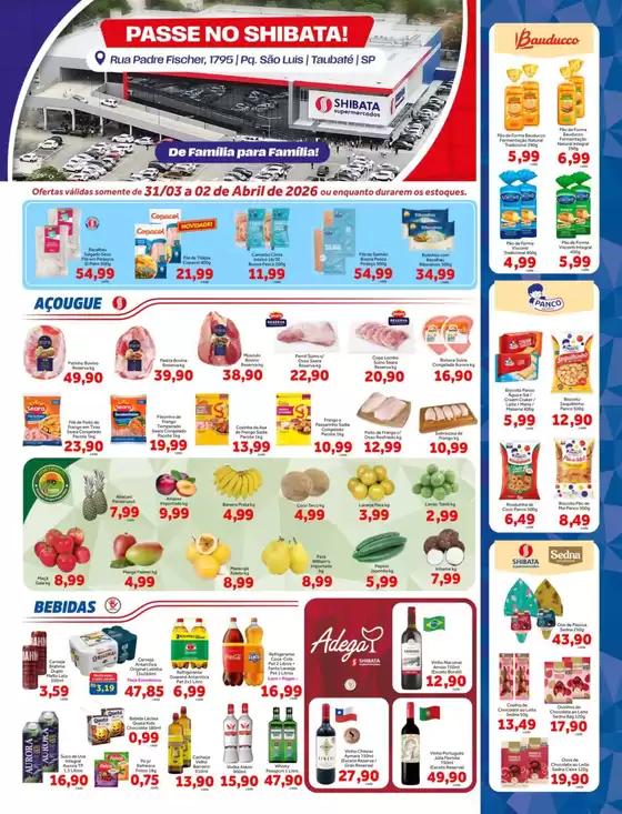 Catálogo Shibata Supermercados em Arapongas | Ofertas especiais para você | 2026-03-31T00:00:00.000Z - 2026-04-02T00:00:00.000Z