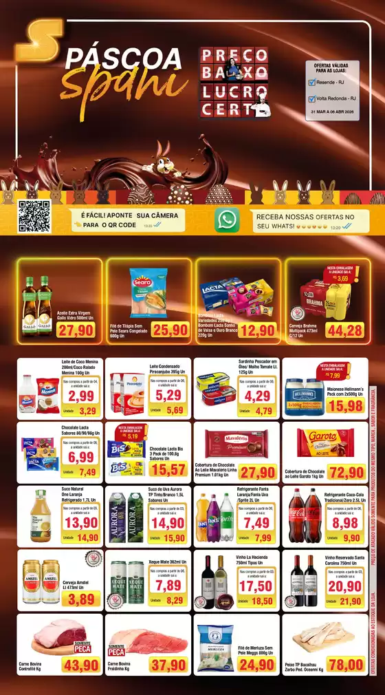 Catálogo Spani Atacadista em Araçatuba | Jornal de Ofertas Pascoa RJ 30 03 a 06 04 | 2026-03-31T00:00:00.000Z - 2026-04-06T00:00:00.000Z