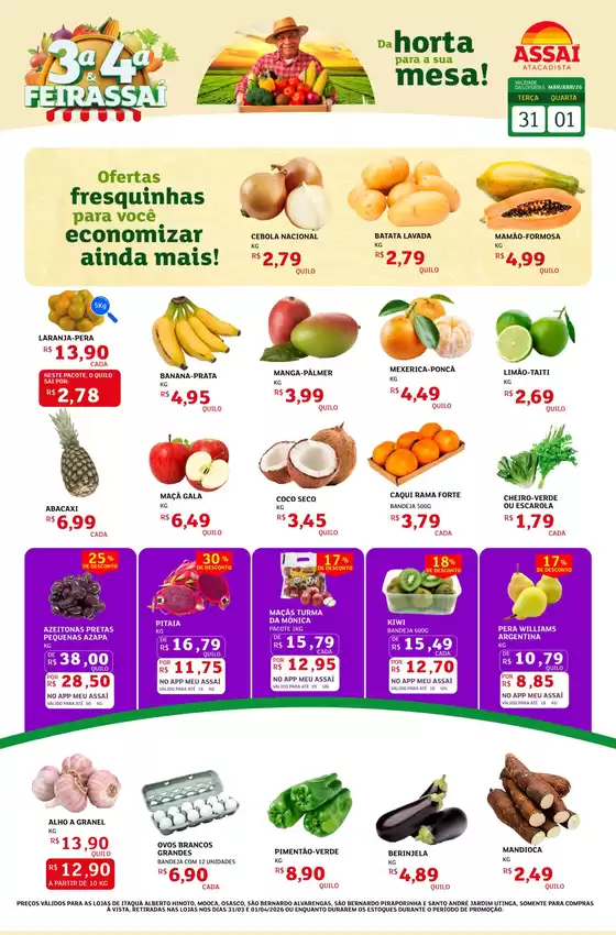 Catálogo Assaí Atacadista em Ipatinga | Encarte Assaí Atacadista 44359-809 | 2026-03-31T00:00:00.000Z - 2026-04-01T00:00:00.000Z