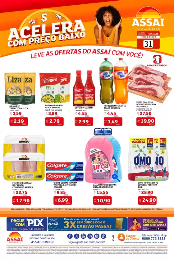 Catálogo Assaí Atacadista em São Jorge do Patrocínio | Encarte Assaí Atacadista 45437-563 | 2026-03-31T00:00:00.000Z - 2026-03-31T00:00:00.000Z