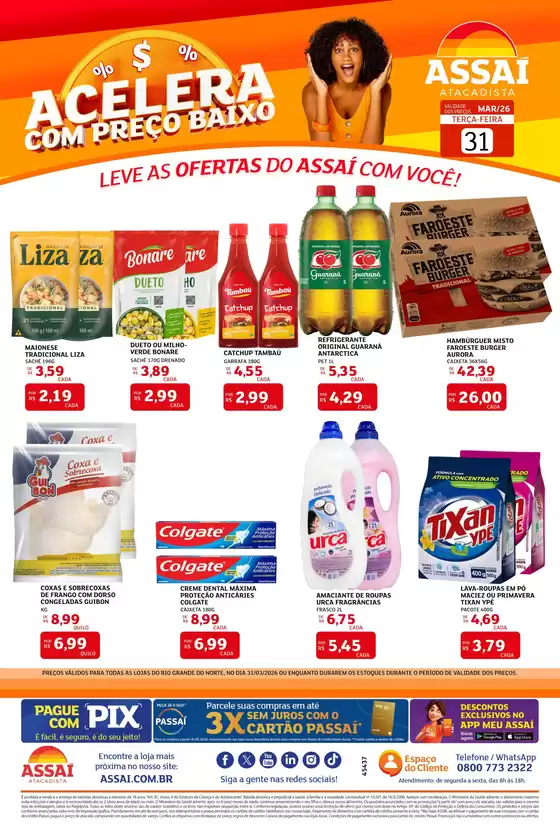 Catálogo Assaí Atacadista em São Jorge do Patrocínio | Encarte Assaí Atacadista 45437-564 | 2026-03-31T00:00:00.000Z - 2026-03-31T00:00:00.000Z