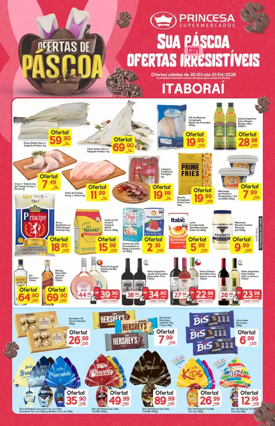 Catálogo Princesa Supermercados em Jundiaí | OFERTAS DE PÁSCOA 30 Á 01-04 ITA | 2026-03-30T00:00:00.000Z - 2026-04-02T00:00:00.000Z