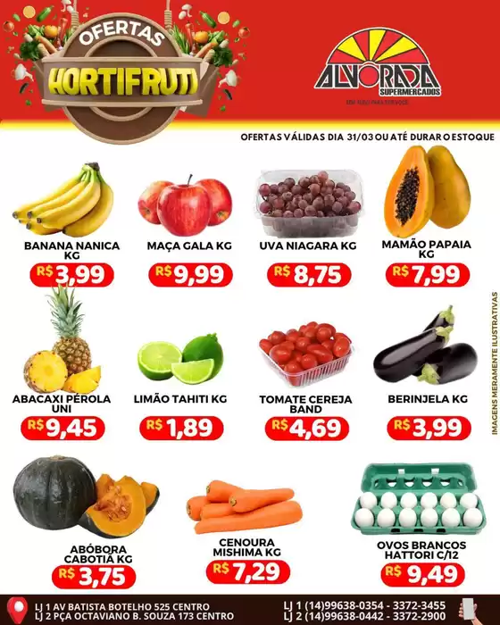 Catálogo Alvorada Supermercados em Brasília | Encarte Alvorada Supermercados | 2026-03-31T00:00:00.000Z - 2026-03-31T00:00:00.000Z