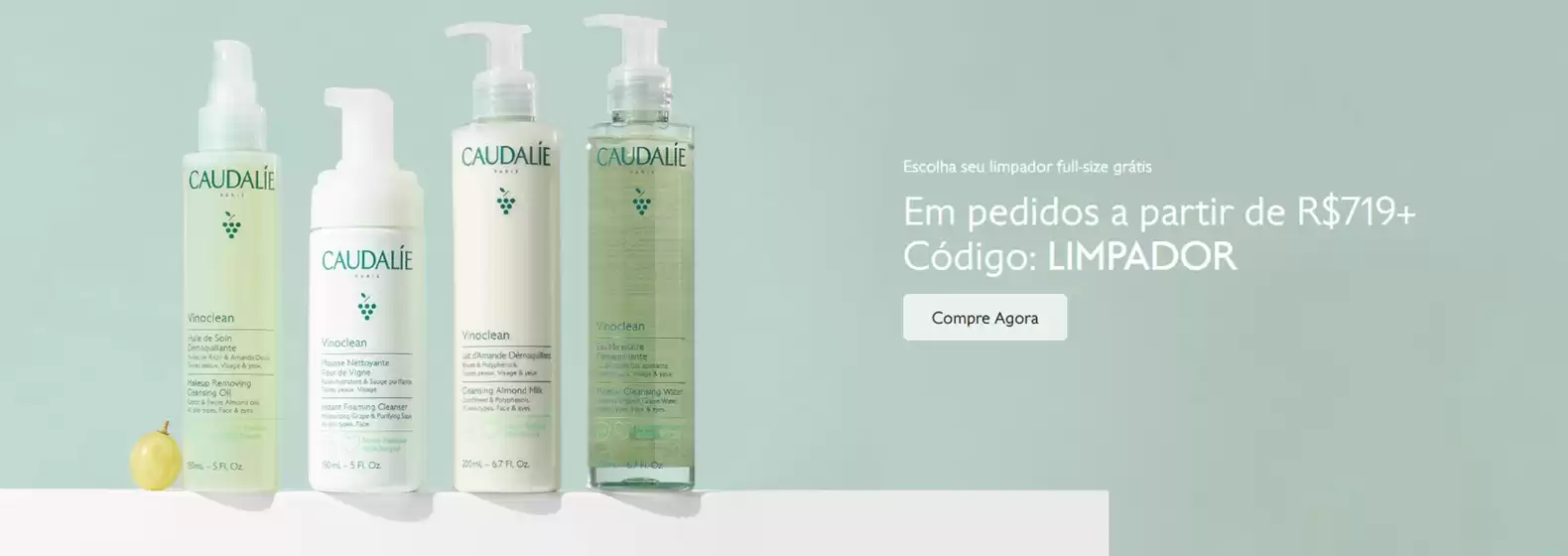Catálogo Caudalie em Rio de Janeiro | Escolha seu limpador full-size gratis ! | 2026-04-01T00:00:00.000Z - 2026-04-23T00:00:00.000Z