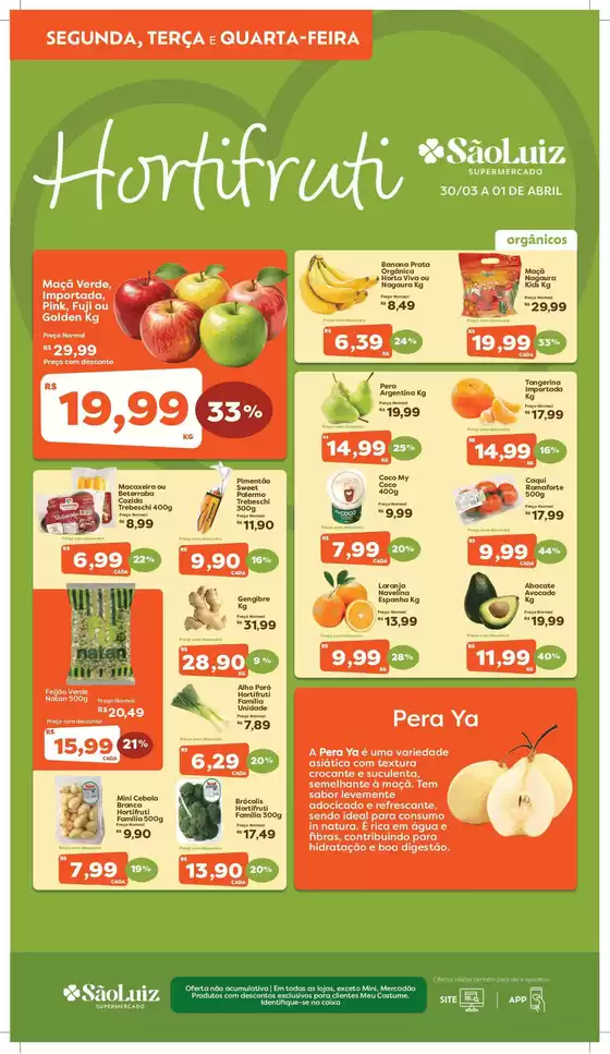 Catálogo Mercadinhos São Luiz em Sorocaba | Hortifrúti | 2026-03-30T00:00:00.000Z - 2026-04-01T00:00:00.000Z
