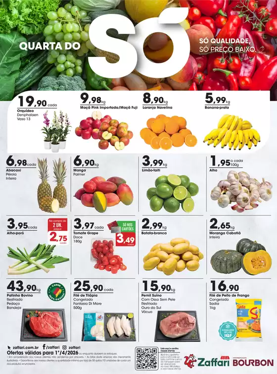 Catálogo Zaffari | Ofertas Quarta do Só | 2026-04-01T00:00:00.000Z - 2026-04-01T00:00:00.000Z