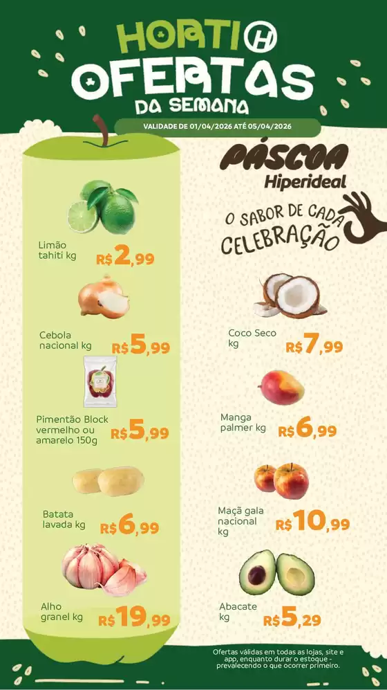 Catálogo Hiperideal Supermercados | Novas ofertas para descobrir | 2026-04-01T00:00:00.000Z - 2026-04-05T00:00:00.000Z