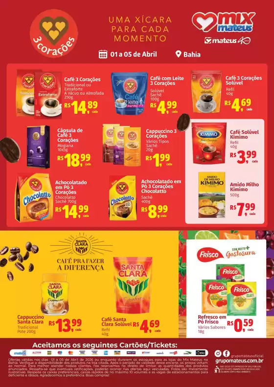 Catálogo Supermercados Mateus em Florianópolis | 3 corações | 2026-04-01T00:00:00.000Z - 2026-04-05T00:00:00.000Z