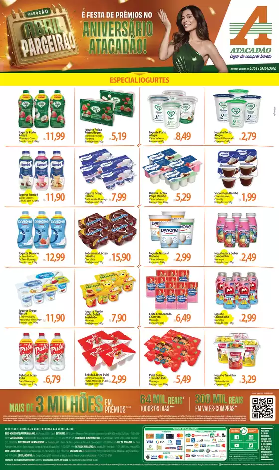 Catálogo Atacadão em Bauru | Atacadão - Iogurtes | 2026-04-01T00:00:00.000Z - 2026-04-05T00:00:00.000Z