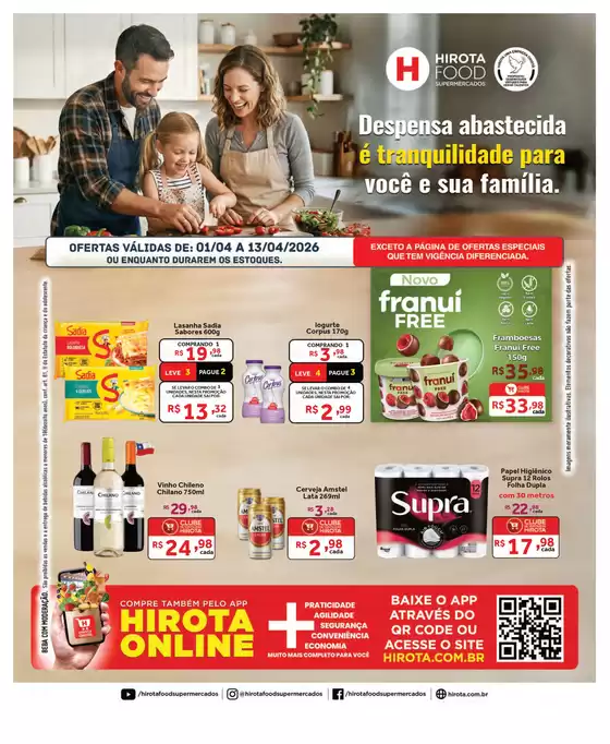 Catálogo Hirota Food Supermercado em Sorriso | Tabloide Quinzenal 01 04 a 13 04 2026 | 2026-04-01T00:00:00.000Z - 2026-04-13T00:00:00.000Z