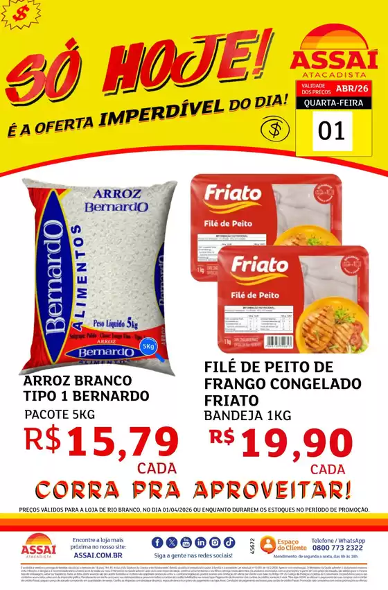 Catálogo Assaí Atacadista em Santa Rita do Passa Quatro | Encarte Assaí Atacadista 45672-40 | 2026-04-01T00:00:00.000Z - 2026-04-01T00:00:00.000Z