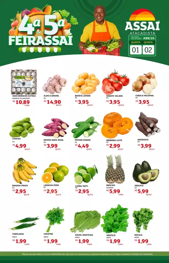 Catálogo Assaí Atacadista | Encarte Assaí Atacadista 45454-83 | 2026-04-01T00:00:00.000Z - 2026-04-02T00:00:00.000Z