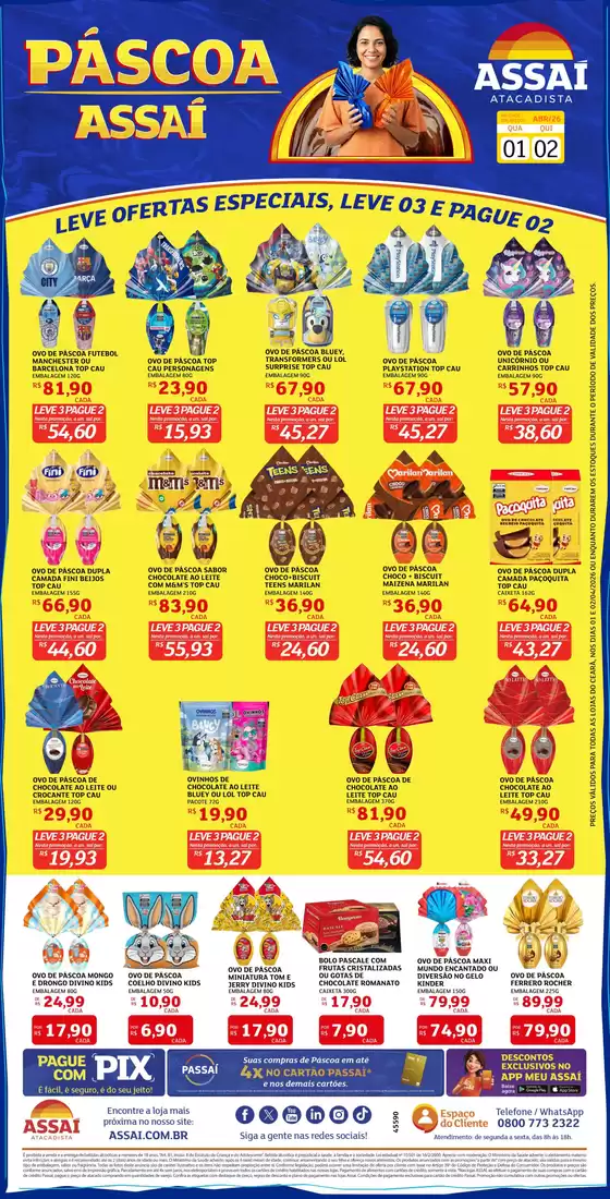 Catálogo Assaí Atacadista | Encarte Assaí Atacadista 45590-127 | 2026-04-01T00:00:00.000Z - 2026-04-02T00:00:00.000Z