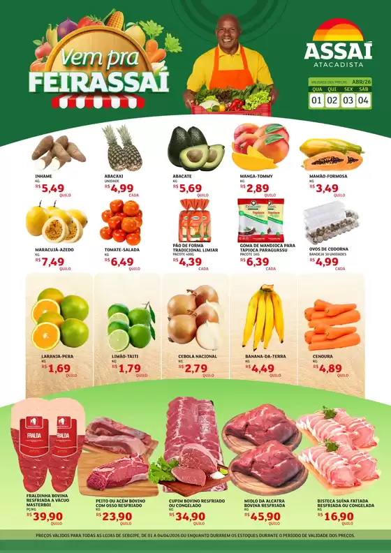 Catálogo Assaí Atacadista em Missão Velha | Encarte Assaí Atacadista 45725-480 | 2026-04-01T00:00:00.000Z - 2026-04-04T00:00:00.000Z