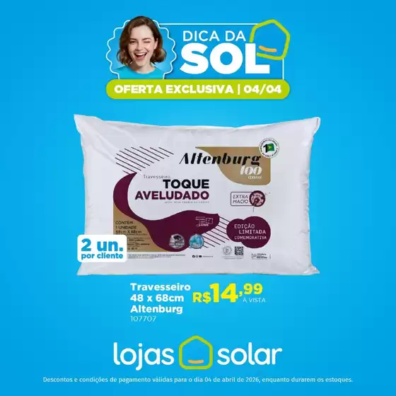 Catálogo Lojas Solar em Jacareí | Encarte Lojas Solar | 2026-04-04T00:00:00.000Z - 2026-04-04T00:00:00.000Z