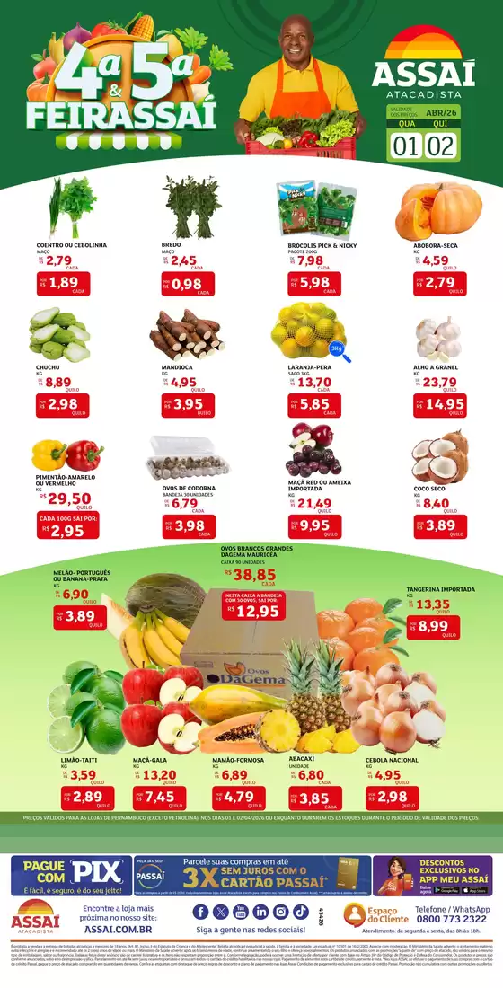 Catálogo Assaí Atacadista em Missão Velha | Encarte Assaí Atacadista 45426-589 | 2026-04-01T00:00:00.000Z - 2026-04-02T00:00:00.000Z