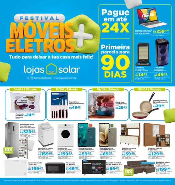 Catálogo Lojas Solar em Jacareí | Melhores ofertas para todos os clientes | 2026-04-01T00:00:00.000Z - 2026-04-30T00:00:00.000Z