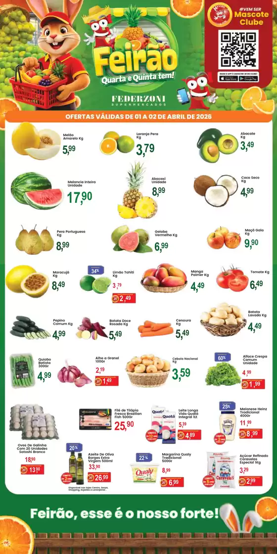 Catálogo Federzoni Supermercados em Casa Branca | Feirão  | 2026-04-01T00:00:00.000Z - 2026-04-02T00:00:00.000Z