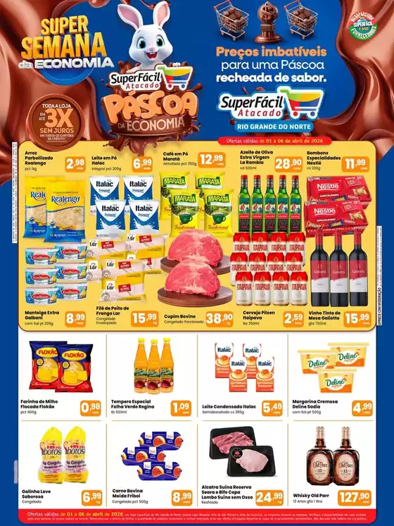 Catálogo SuperFácil Atacado em Ourinhos | Páscoa | 2026-04-01T00:00:00.000Z - 2026-04-06T00:00:00.000Z