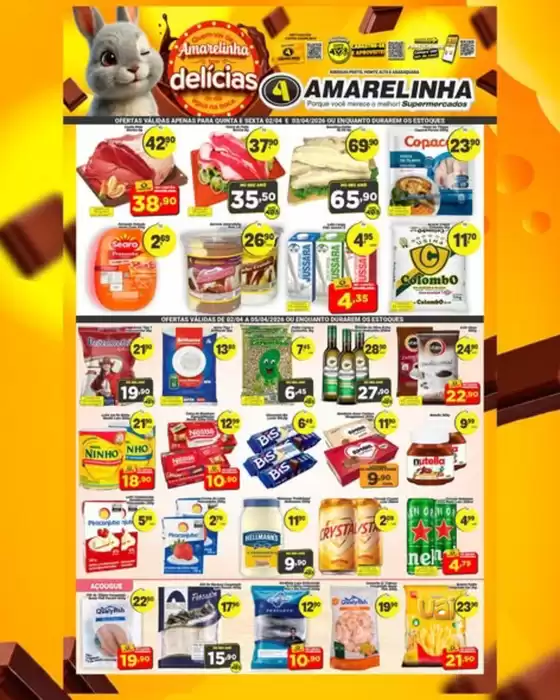 Catálogo Amarelinha Supermercados em Santo André | Amarelinha Tem Delícias | 2026-04-02T00:00:00.000Z - 2026-04-05T00:00:00.000Z