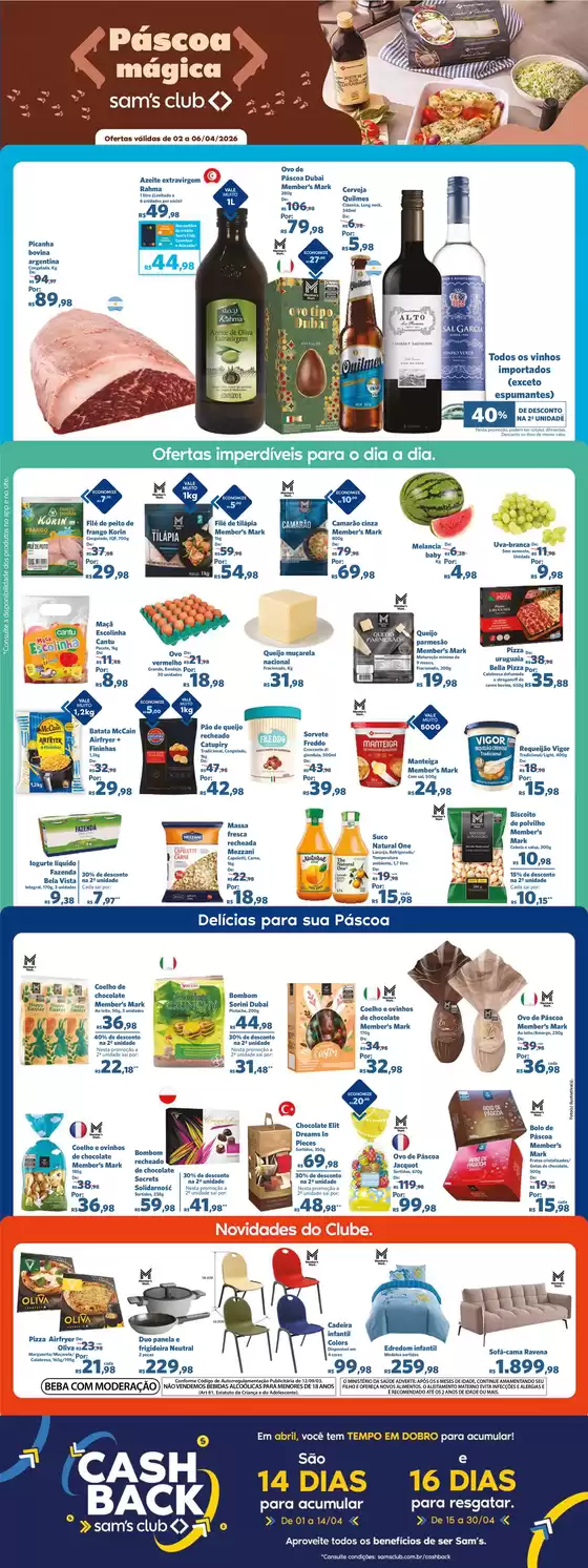 Catálogo Sam's Club em São José dos Campos | Ofertas especiais atraentes para todos | 2026-04-02T00:00:00.000Z - 2026-04-06T00:00:00.000Z
