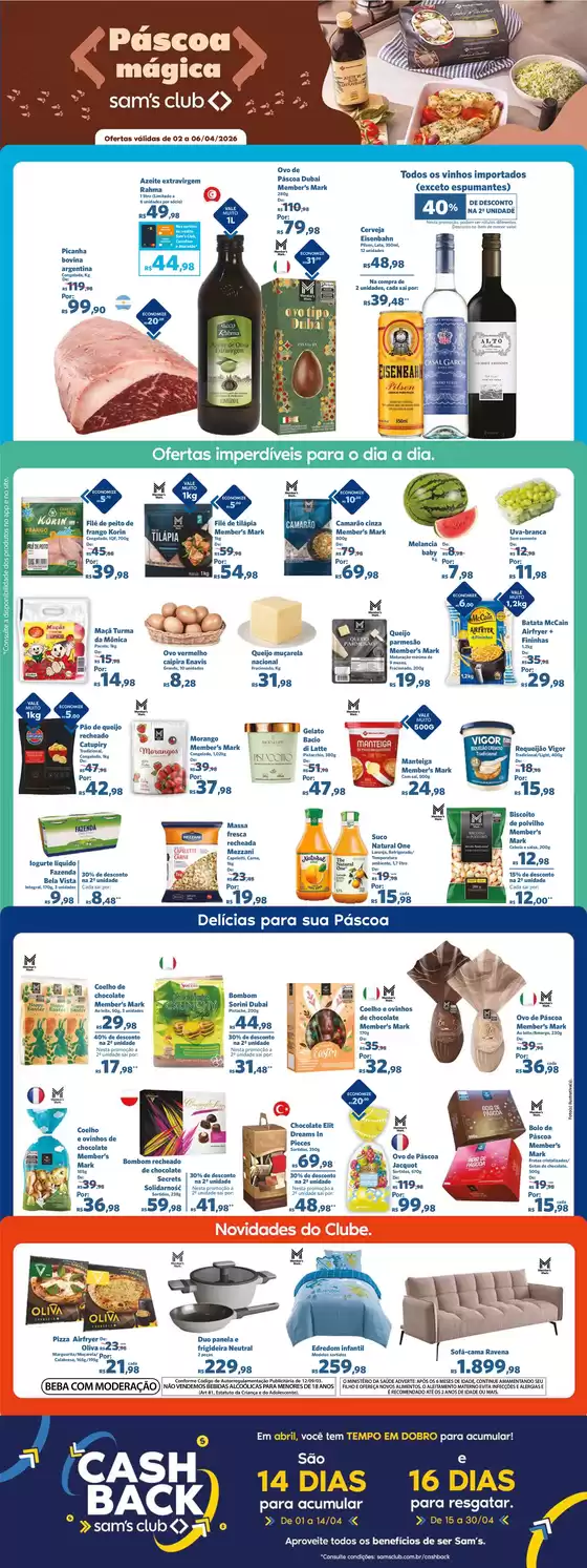 Catálogo Sam's Club em São José dos Campos | Melhores ofertas para compradores econômicos | 2026-04-02T00:00:00.000Z - 2026-04-06T00:00:00.000Z