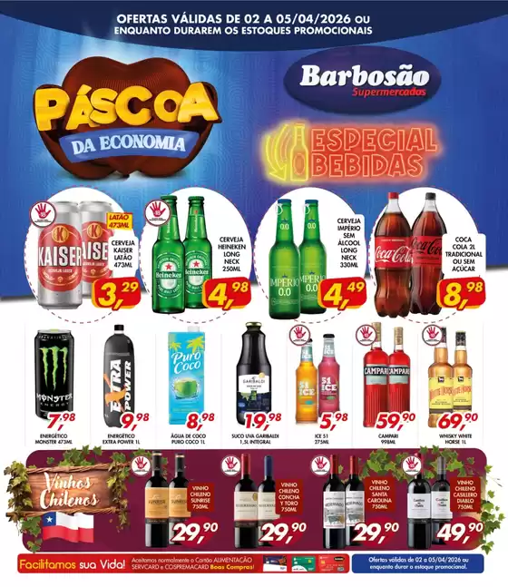 Catálogo Barbosão Extra Supermercados | Ofertas Barbosão Extra Supermercados | 2026-04-02T00:00:00.000Z - 2026-04-05T00:00:00.000Z