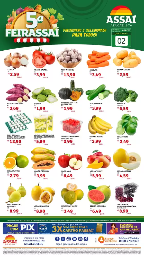 Catálogo Assaí Atacadista em Cariacica | Encarte Assaí Atacadista 45649 | 2026-04-02T00:00:00.000Z - 2026-04-02T00:00:00.000Z