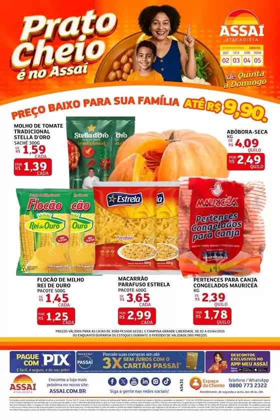 Catálogo Assaí Atacadista em Cariacica | Encarte Assaí Atacadista 45431-779 | 2026-04-02T00:00:00.000Z - 2026-04-05T00:00:00.000Z