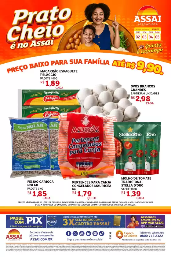 Catálogo Assaí Atacadista em Cariacica | Encarte Assaí Atacadista 45431-778 | 2026-04-02T00:00:00.000Z - 2026-04-05T00:00:00.000Z