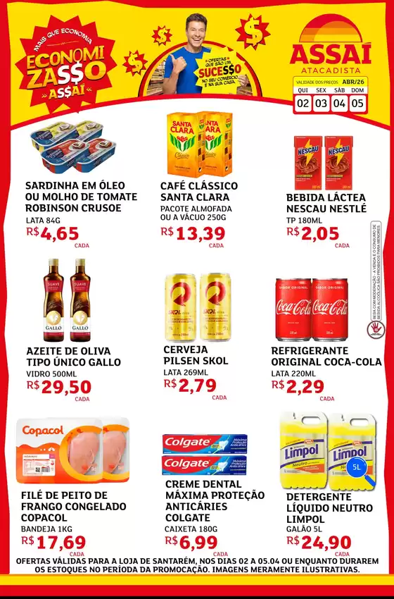 Catálogo Assaí Atacadista em Taboão da Serra | Encarte Assaí Atacadista 45765-65 | 2026-04-02T00:00:00.000Z - 2026-04-05T00:00:00.000Z