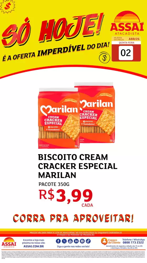 Catálogo Assaí Atacadista em Niterói | Encarte Assaí Atacadista 45783-813 | 2026-04-02T00:00:00.000Z - 2026-04-02T00:00:00.000Z